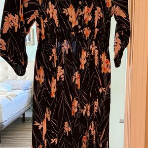 Fighting Eel Orange Long Sleeve Jumpsuit for Weddings